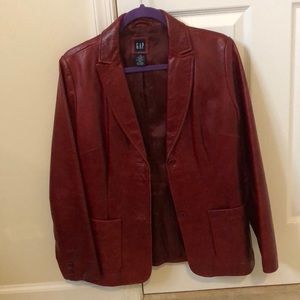 Gap leather blazer